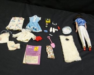 1962 Midge Barbie with Accessories & Magazine