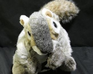 Hand Puppet Squirrel with Harness