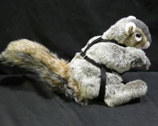 Hand Puppet Squirrel with Harness