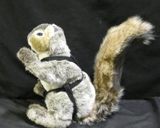 Hand Puppet Squirrel with Harness & O'Ring