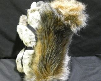 Hand Puppet Squirrel with Harness & O'Ring