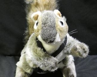 Hand Puppet Squirrel with Harness & O'Ring