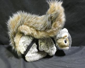Hand Puppet Squirrel with Harness