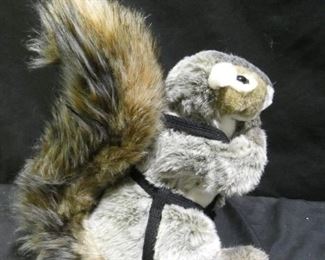 Hand Puppet Squirrel with Harness & O'Ring