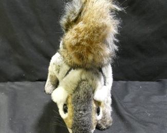 Hand Puppet Squirrel with Harness & O'Ring