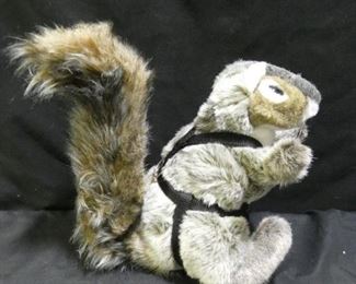 Hand Puppet Squirrel with Harness & O'Ring