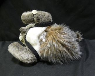 Hand Puppet Squirrel with Harness & O'Ring