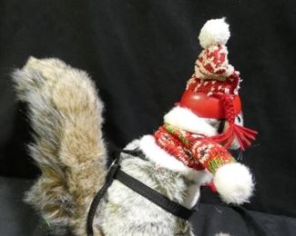 Hand Puppet Squirrel - Harness, Sweater, & Hat
