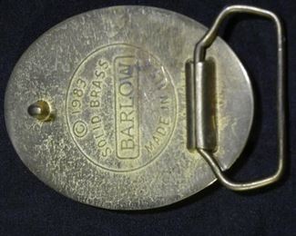 Barlow Etched Indian Belt Buckle
