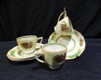 Crown Ducal Ware England Demitasse Cups & Saucer