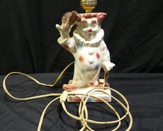 Vintage Lane & Company Clown Lamp