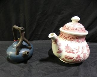 Red Willow Churchill Teapot & Yixng Teapot