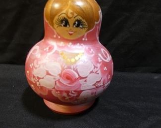 3 Wooden Nesting Doll Sets