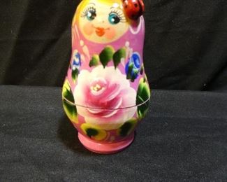 3 Wooden Nesting Doll Sets