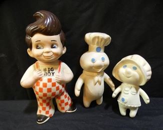 Vintage Big Boy Bank & Pillsbury Doughboy & Girl