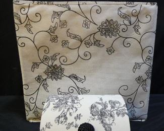 Black & White Toule Pattern Storage Containers