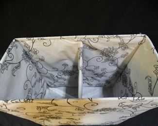 Black & White Toule Pattern Storage Containers