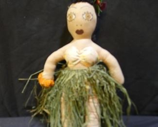 Vintage Carmen Maranda Doll & Hawaiian Doll