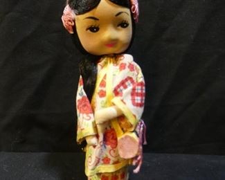 4 Vintage Asian Dolls & Figurines