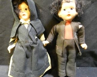 3 Vintage Composite Dolls