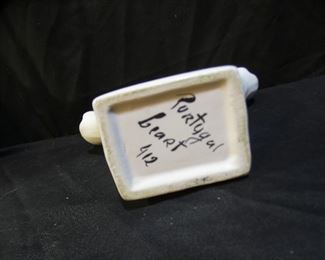 Hand Turned Cherry Bowl & Porcelain Planters