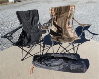 3 Folding Camping Chairs