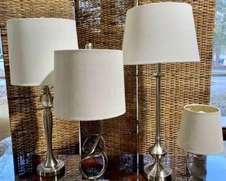 Collection of 4 Table Desk Lamps
