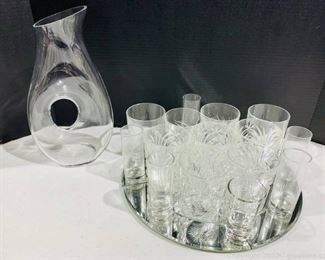 Old Fashioned Glass and Decanter Collection