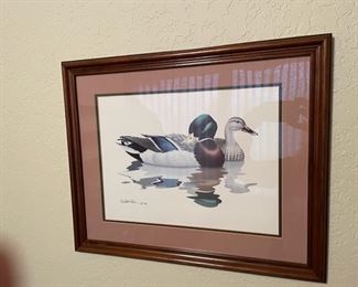 Framed Duck Art
