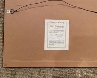 Vtg. 1981 Franklin Mint Limited Ed. Al Dornish Ducks 24K Gold & Silver Etching