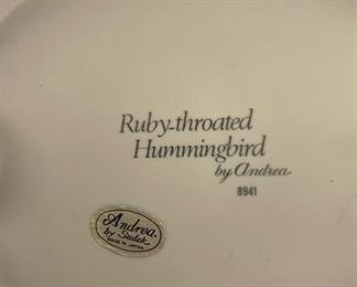 Bottom of hummingbird sculpture