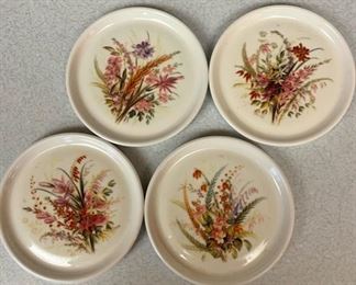 Floral coaster set