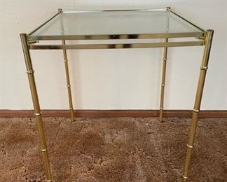Gold & Brass End Table