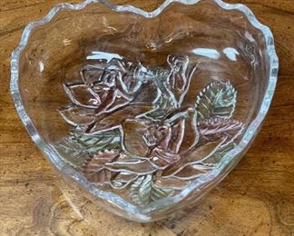 Glass candy dish