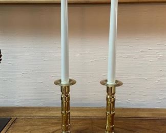 Brass Candle Holders with Butane Candles
