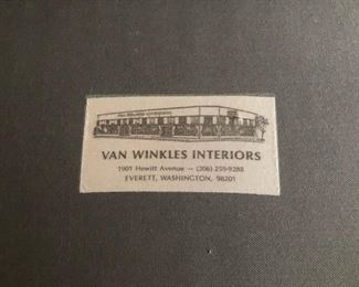 Blue Mid-Century Sectional - Van Winkles Interiors 