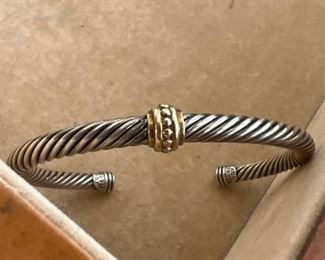 Marked Sterling/14K David Yurman Bracelet