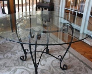 Pier I Glass Top Patio Table