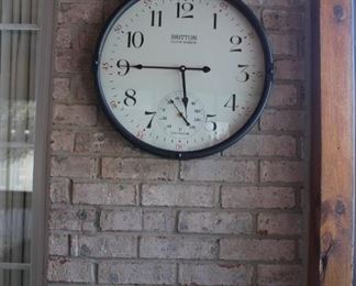 Britton Clock with Thermometer