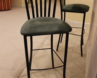 Metal and Upholstered Bar Stools