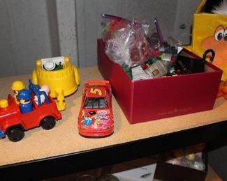 Box of Toy Soldiers and Characters, Toy Cars