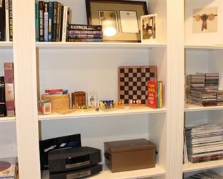 Books, Games, Speakers, Boxes, Decorator Items