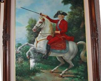 Original Framed Oil of George Washington