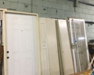 Selection of doors with frames