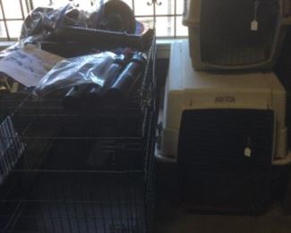 Grooming supplies, kennels, ribbons and accessories