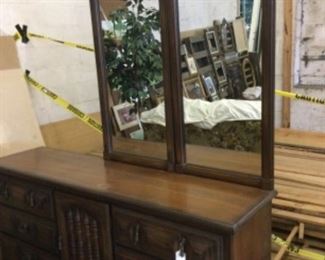 Dresser with mirrors