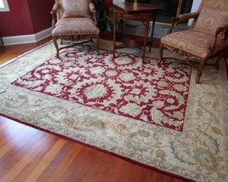 Hand made wool Indian rug 8' x 10' ( $ 800 )