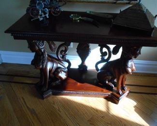 Console table with carved legs ( $ 650 )