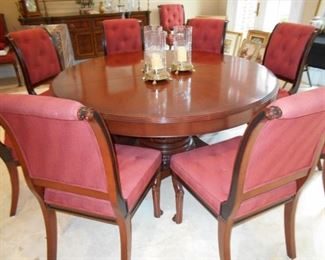 Custom dining set (extensions removed) ( $ 3950 set )
