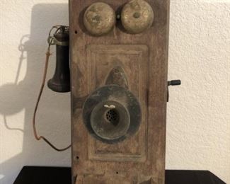 Antique Wall Hanging Telephone
